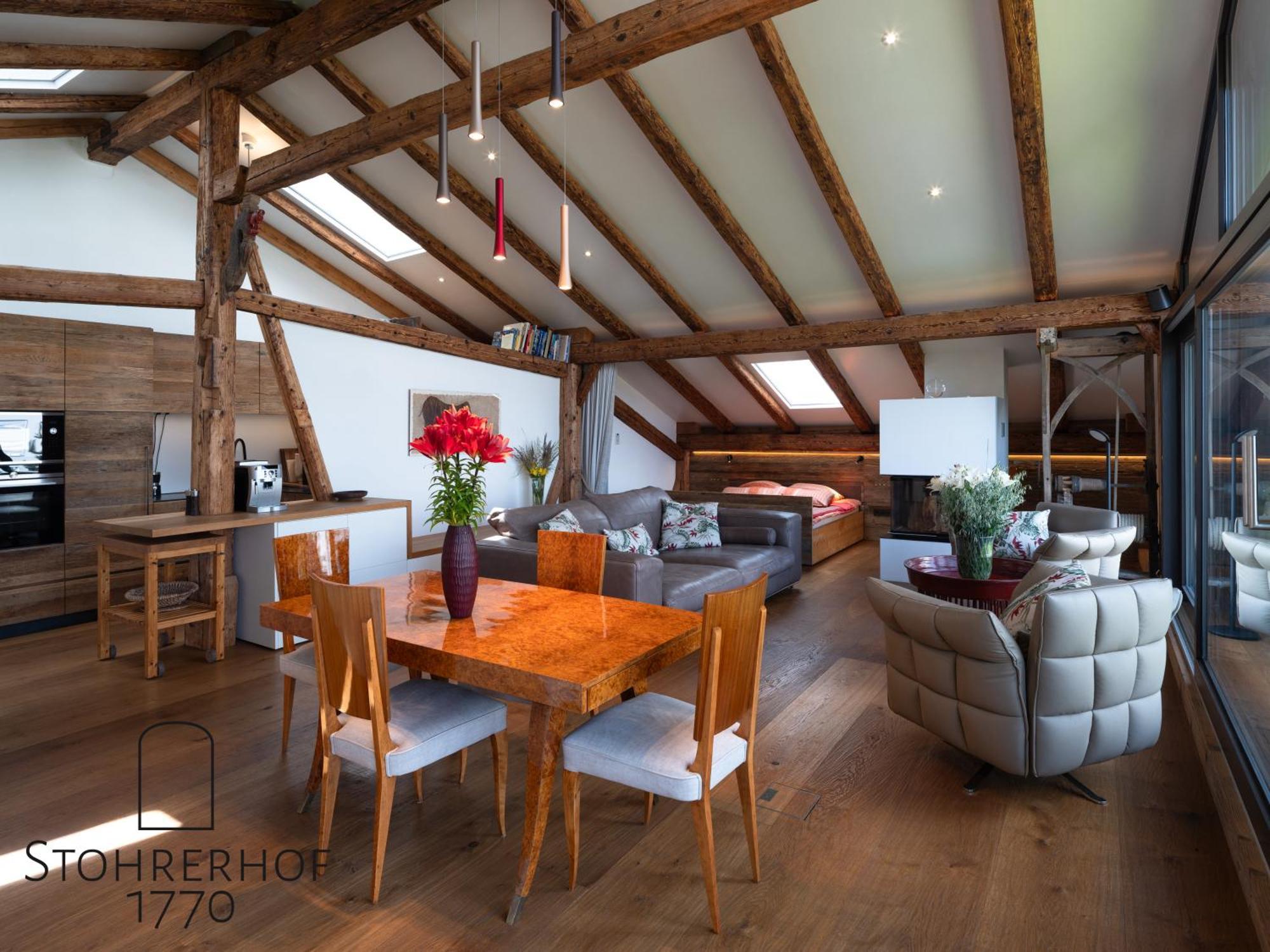 5 Sterne Penthouse-Loft Gut Stohrerhof Bis 4 Personen Dießen am Ammersee Dış mekan fotoğraf